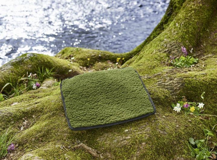 - Aufrollbares Schurwoll-Sitzkissen, in Farbe GRÜN Ansicht 4