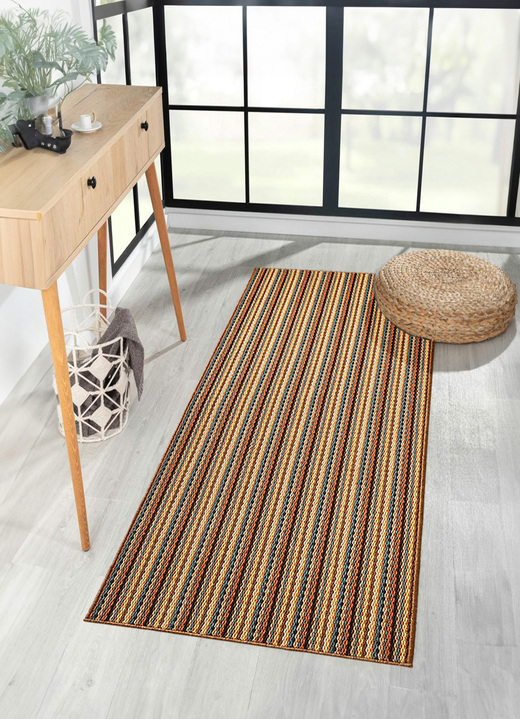 Teppiche - Läufer mit rutschhemmender Latex-Rückseite, in Größe 102 (Läufer, 67 cm breit) bis 106 (Läufer, 100 cm breit), in Farbe BEIGE Ansicht 1