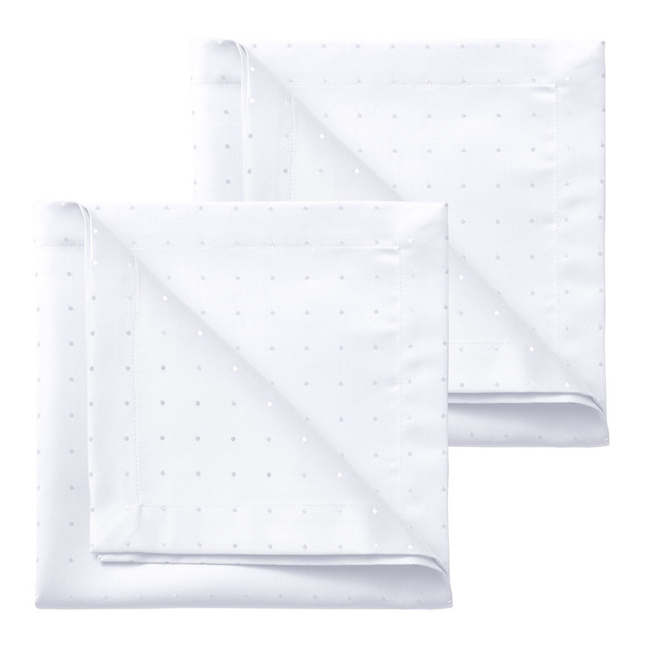 Tischdecken - Hochwertige Damast-Tischdecken vom Curt Bauer, in Größe 102 (Läufer, 50/140 cm) bis 302 (2 Servietten, 50/ 50 cm), in Farbe WEISS Ansicht 1