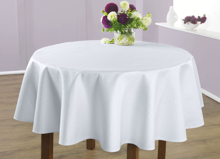 Tischdecken - Hochwertige Damast-Tischdecken vom Curt Bauer, in Größe 102 (Läufer, 50/140 cm) bis 302 (2 Servietten, 50/ 50 cm), in Farbe WEISS Ansicht 9