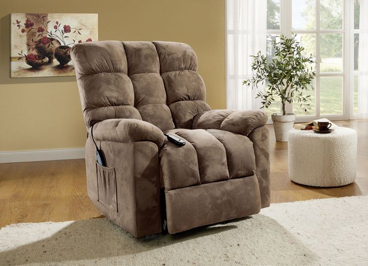 TV-Sessel / Relax-Sessel - Relaxsessel mit Aufstehhilfe, Massage- und Wärmefunktion, in Farbe BRAUN Ansicht 1