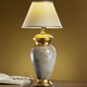 Tischleuchten - Tischleuchte aus italienischer Keramik – Farbe GRAU-GOLD Tischleuchten - Tischleuchte aus italienischer Keramik, in Farbe GRAU-GOLD
