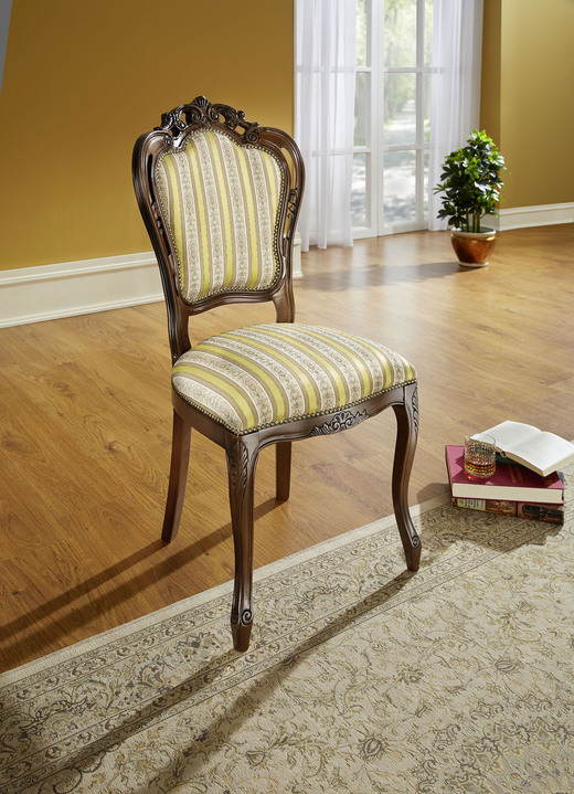 Stühle & Sitzbänke - Stühle, 2er-Set, in Farbe NUSSBAUM-ROT Ansicht 2