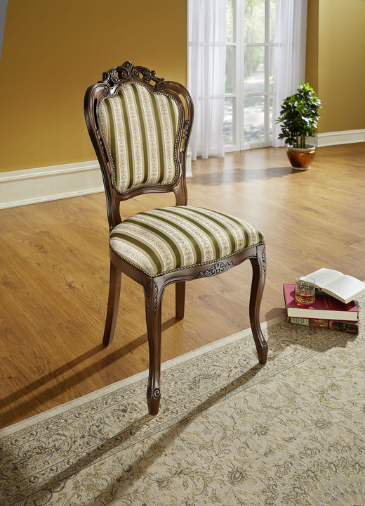 Stühle & Sitzbänke - Stühle, 2er-Set, in Farbe NUSSBAUM-ROT Ansicht 3