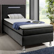 Boxspringbetten - Boxspringbett mit LED-Beleuchtung – Farbe SCHWARZ – Ansicht 3 Boxspringbetten - Boxspringbett mit LED-Beleuchtung, in Farbe WEISS – Farbe SCHWARZ – Ansicht 3