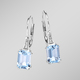 Ohrschmuck - Ohrringe mit Brillanten und Blautopas – Ansicht 1 Ohrschmuck - Ohrringe mit Brillanten und Blautopas, in Farbe  – Ansicht 1