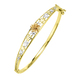Armbänder - Tricolor Goldarmreif mit Blumendesign – Ansicht 2 Armbänder - Tricolor Goldarmreif mit Blumendesign, in Farbe  – Ansicht 2