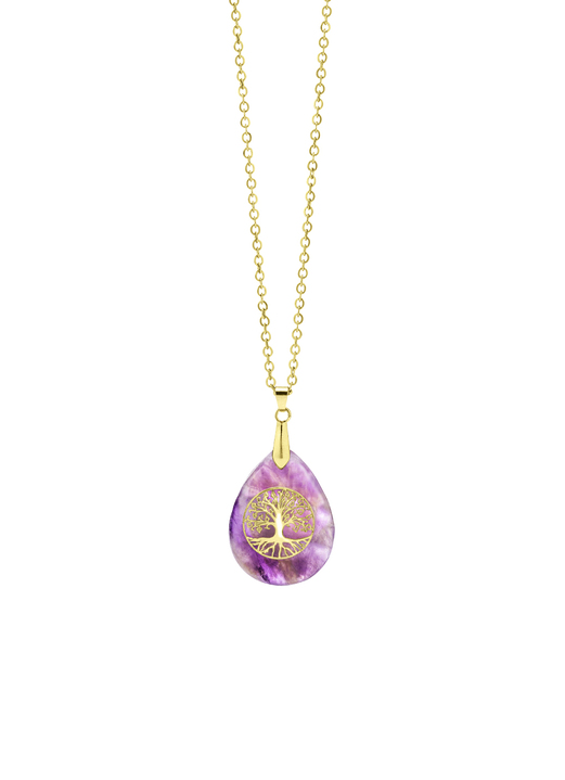 Anhänger - Anhänger mit echt Amethyst Ansicht 2 Anhänger - Anhänger mit echt Amethyst, in Farbe  Ansicht 2