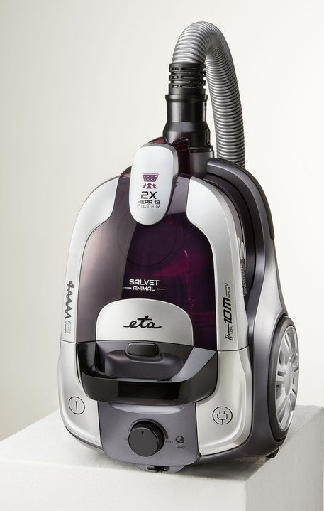 Mit Kabel - eta Bodenstaubsauger mit elektronischer Saugkraftregulierung, in Farbe LILA-SILBER Ansicht 2