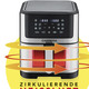 Heißluftfritteusen - Digitale Heißluftfritteuse mit LED-Touch-Display – Farbe SCHWARZ-SILBER – Ansicht 2 Heißluftfritteusen - Digitale Heißluftfritteuse mit LED-Touch-Display, in Farbe SCHWARZ-SILBER – Farbe SCHWARZ-SILBER – Ansicht 2