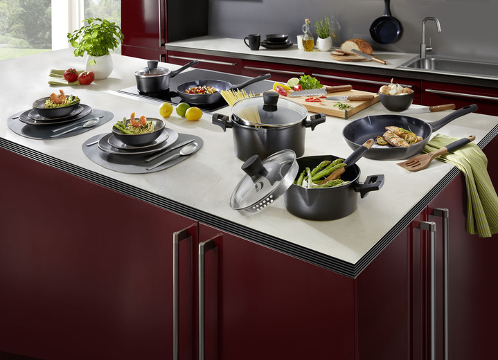 Töpfe & Pfannen - Exklusive Küchenserie aus der Sendung Das perfekte Dinner, in Farbe GRAU, in Ausführung Frühstücks-Set, 4-teilig Ansicht 2