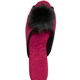 Hausschuhe - ELENA EDEN, schicke Damen-Pantoletten, Weite G, mit Kunstfellpompon – Farbe ROT – Ansicht 2 Hausschuhe - ELENA EDEN, schicke Damen-Pantoletten, Weite G, mit Kunstfellpompon, in Größe 036 bis 042, in Farbe ROT – Farbe ROT – Ansicht 2