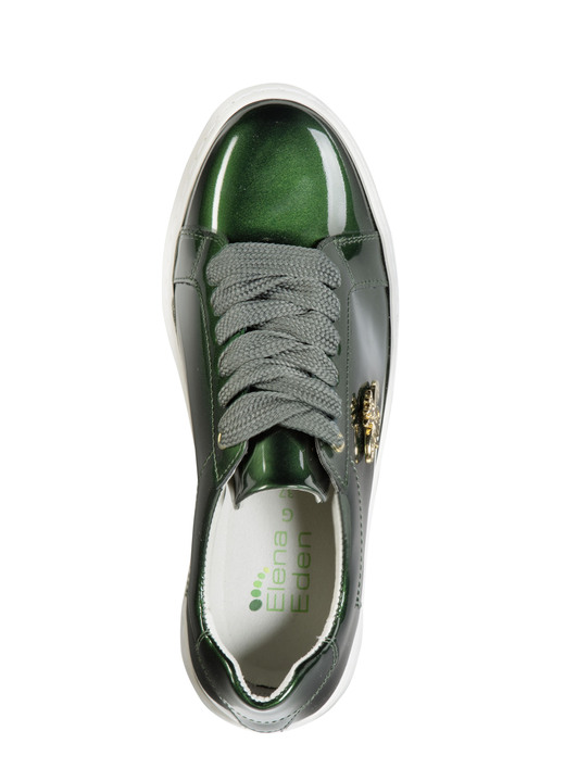 Slipper & Schnürschuhe - ELENA EDEN Sneaker aus Lackleder mit edlem Metallschmuck, in Größe 036 bis 042, in Farbe WEISS Ansicht 5