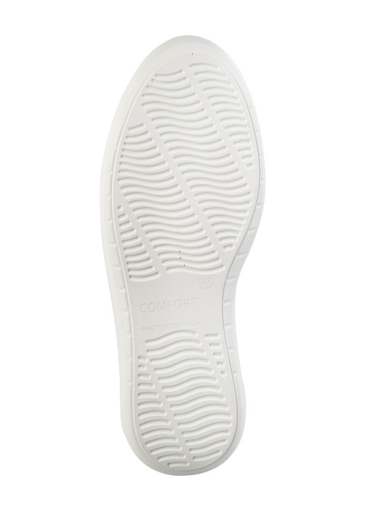 Slipper & Schnürschuhe - ELENA EDEN Sneaker aus Lackleder mit edlem Metallschmuck, in Größe 036 bis 042, in Farbe WEISS Ansicht 6