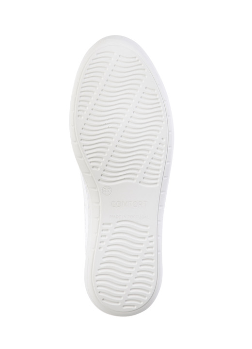 Slipper & Schnürschuhe - ELENA EDEN Sneaker aus Lackleder mit edlem Metallschmuck, in Größe 036 bis 042, in Farbe WEISS Ansicht 3