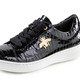 Slipper & Schnürschuhe - ELENA EDEN Sneaker aus Lackleder mit edlem Metallschmuck – Farbe SCHWARZ – Ansicht 1 Slipper & Schnürschuhe - ELENA EDEN Sneaker aus Lackleder mit edlem Metallschmuck, in Größe 036 bis 042, in Farbe WEISS – Farbe SCHWARZ – Ansicht 1