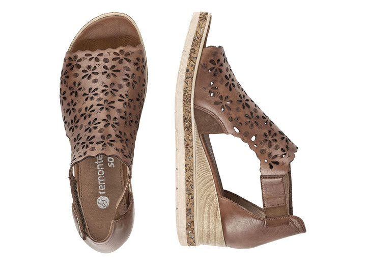 - Sandale mit Klettverschluss, in Größe 036 bis 042, in Farbe MARONE Ansicht 6