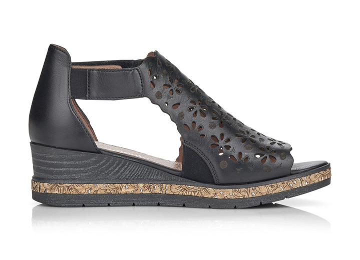 - Sandale mit Klettverschluss, in Größe 036 bis 042, in Farbe SCHWARZ Ansicht 4