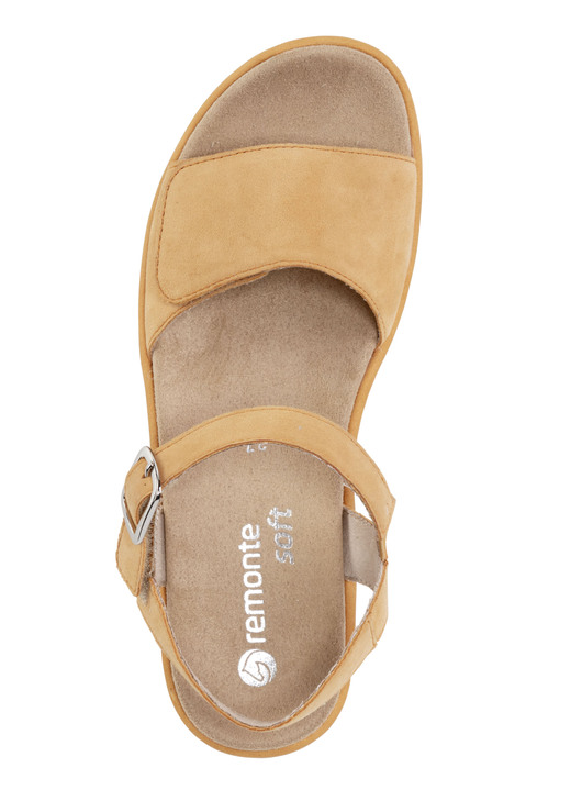 Sandaletten & Pantoletten - Sandale aus Samtveloursleder, in Größe 036 bis 042, in Farbe HELLBLAU Ansicht 10