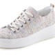 - Remonte Sneaker aus effektvoll strukturiertem Textilmaterial, in Größe 036 bis 042, in Farbe WEISS-MULTICOLOR – Farbe WEISS-MULTICOLOR – Ansicht 1