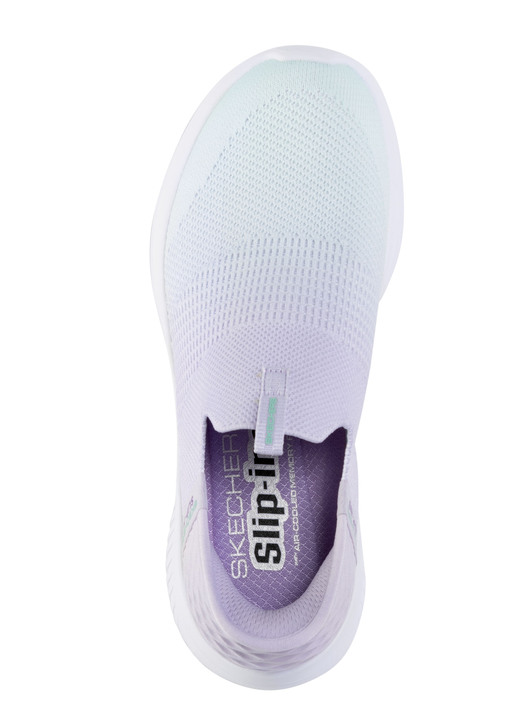 Slipper & Schnürschuhe - SKECHERS Slipper mit geformter Slip-Ins Fersenplatte, in Größe 036 bis 041, in Farbe FLIEDER-TÜRKIS Ansicht 2