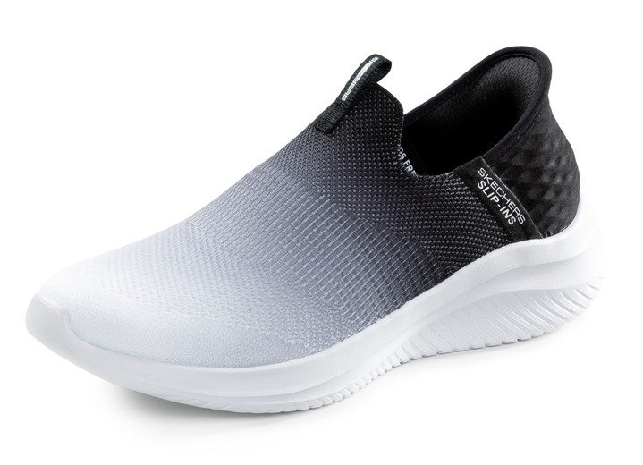 Slipper & Schnürschuhe - SKECHERS Slipper mit geformter Slip-Ins Fersenplatte, in Größe 036 bis 041, in Farbe FLIEDER-TÜRKIS Ansicht 4