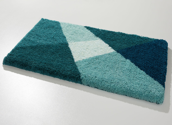 Badgarnituren - Badvorleger von LineaDue mit rutschhemmender Rückseite, in Größe 100 (Vorleger halbrund, 50/ 80 cm) bis 112 (WC-Deckelbezug, 47/ 50 cm), in Farbe TERRA Ansicht 3