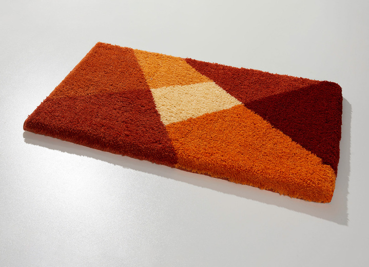 Badgarnituren - Badvorleger von LineaDue mit rutschhemmender Rückseite Ansicht 3 Badgarnituren - Badvorleger von LineaDue mit rutschhemmender Rückseite, in Größe 100 (Vorleger halbrund, 50/ 80 cm) bis 112 (WC-Deckelbezug, 47/ 50 cm), in Farbe SMARAGDGRÜN Ansicht 3