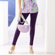 Hosen - Leggings mit Zierknöpfen – Farbe AUBERGINE – Ansicht 1 Hosen - Leggings mit Zierknöpfen, in Größe 018 bis 052, in Farbe AUBERGINE – Farbe AUBERGINE – Ansicht 1