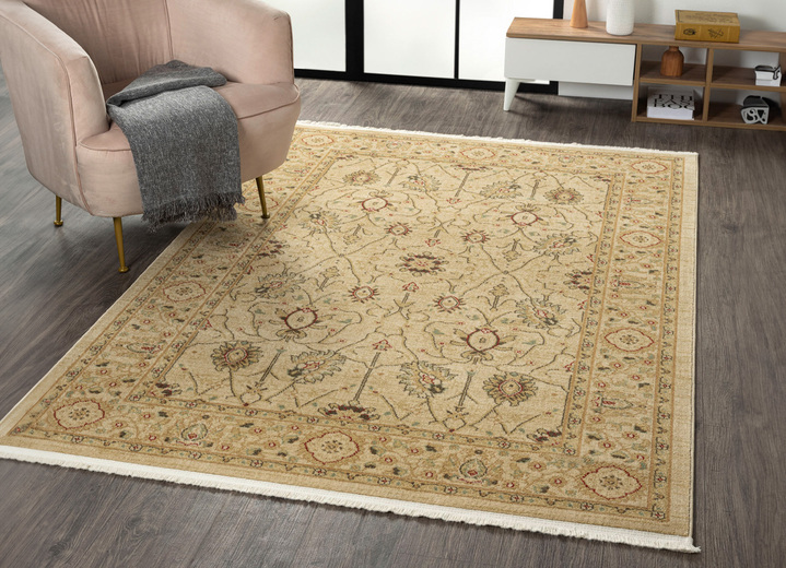 Teppiche - Brücke und Teppiche in imposanter Orient-Optik in kräftigen Farben, in Größe 185 (Brücke, 140x200 cm) bis 282 (Teppich, 200x290 cm), in Farbe CREME Ansicht 1