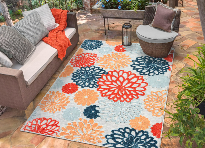 Modern - Brücken und Teppiche mit wunderschönen Blumendesign, in Größe 113 (Brücke, 80x150 cm) bis 288 (Teppich, 240x320 cm), in Farbe BUNT Ansicht 1