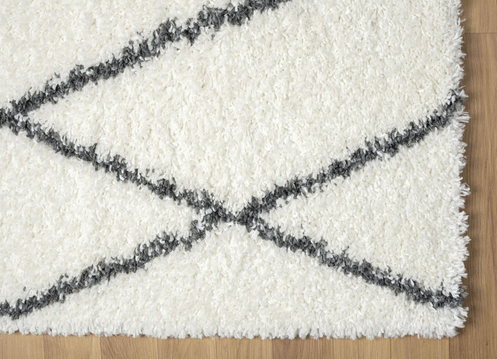 Modern - Traumhaft flauschige Shaggy-Brücken, -Galerien und -Teppiche, in Größe 111 (Brücke, 60x90 cm) bis 304 (Teppich, ø 150 cm), in Farbe CREME Ansicht 15