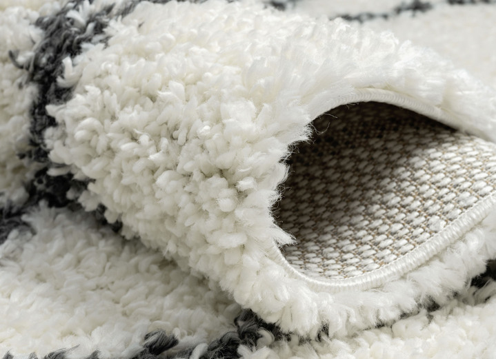 Modern - Traumhaft flauschige Shaggy-Brücken, -Galerien und -Teppiche, in Größe 111 (Brücke, 60x90 cm) bis 304 (Teppich, ø 150 cm), in Farbe CREME Ansicht 11