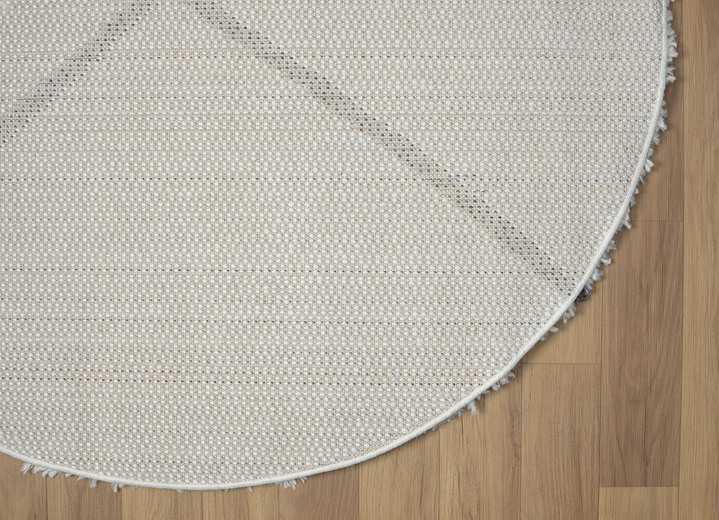 Modern - Traumhaft flauschige Shaggy-Brücken, -Galerien und -Teppiche, in Größe 111 (Brücke, 60x90 cm) bis 304 (Teppich, ø 150 cm), in Farbe CREME Ansicht 24