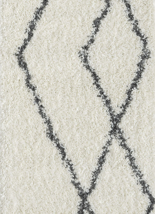 Modern - Traumhaft flauschige Shaggy-Brücken, -Galerien und -Teppiche, in Größe 111 (Brücke, 60x90 cm) bis 304 (Teppich, ø 150 cm), in Farbe CREME Ansicht 10