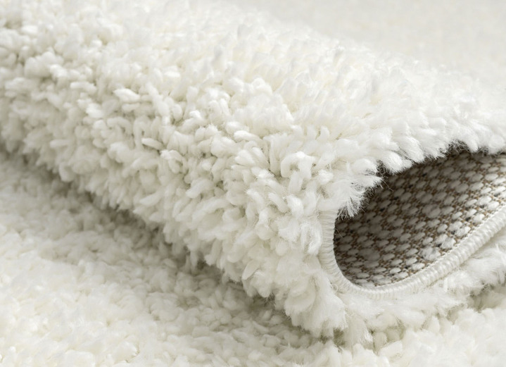 Modern - Traumhaft flauschige Brücken und Teppiche in Shaggy-Qualität Ansicht 4 Modern - Traumhaft flauschige Brücken und Teppiche in Shaggy-Qualität, in Größe 111 (Brücke 60x90 cm) bis 304 (Teppich rund ø 150 cm), in Farbe CREME Ansicht 4