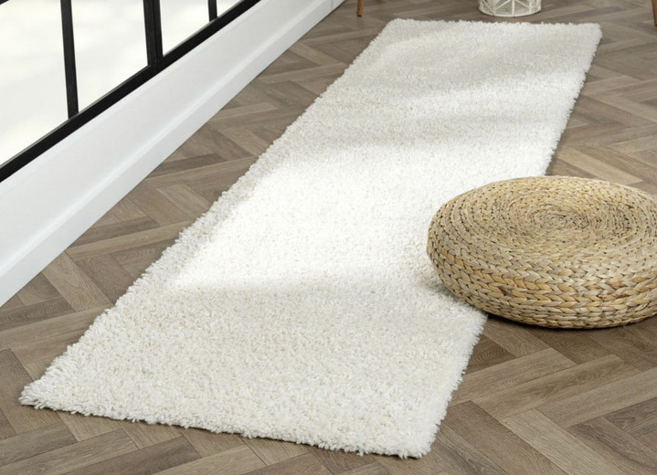 Modern - Traumhaft flauschige Brücken und Teppiche in Shaggy-Qualität Ansicht 40 Modern - Traumhaft flauschige Brücken und Teppiche in Shaggy-Qualität, in Größe 111 (Brücke 60x90 cm) bis 304 (Teppich rund ø 150 cm), in Farbe HELLBLAU Ansicht 40
