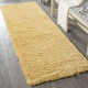 Modern - Traumhaft flauschige Brücken und Teppiche in Shaggy-Qualität – Farbe GOLD – Ansicht 5 Modern - Traumhaft flauschige Brücken und Teppiche in Shaggy-Qualität, in Größe 111 (Brücke 60x90 cm) bis 304 (Teppich rund ø 150 cm), in Farbe HELLBLAU – Farbe GOLD – Ansicht 5