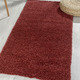 Modern - Traumhaft flauschige Brücken und Teppiche in Shaggy-Qualität – Farbe WEINROT – Ansicht 4 Modern - Traumhaft flauschige Brücken und Teppiche in Shaggy-Qualität, in Größe 111 (Brücke 60x90 cm) bis 304 (Teppich rund ø 150 cm), in Farbe HELLBLAU – Farbe WEINROT – Ansicht 4