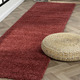 Modern - Traumhaft flauschige Brücken und Teppiche in Shaggy-Qualität – Farbe WEINROT – Ansicht 3 Modern - Traumhaft flauschige Brücken und Teppiche in Shaggy-Qualität, in Größe 111 (Brücke 60x90 cm) bis 304 (Teppich rund ø 150 cm), in Farbe HELLBLAU – Farbe WEINROT – Ansicht 3