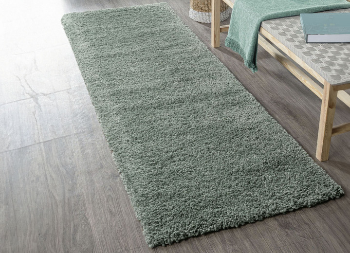 Modern - Traumhaft flauschige Brücken und Teppiche in Shaggy-Qualität Ansicht 30 Modern - Traumhaft flauschige Brücken und Teppiche in Shaggy-Qualität, in Größe 111 (Brücke 60x90 cm) bis 304 (Teppich rund ø 150 cm), in Farbe HELLBLAU Ansicht 30