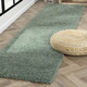 Modern - Traumhaft flauschige Brücken und Teppiche in Shaggy-Qualität – Farbe HELLGRÜN – Ansicht 3 Modern - Traumhaft flauschige Brücken und Teppiche in Shaggy-Qualität, in Größe 111 (Brücke 60x90 cm) bis 304 (Teppich rund ø 150 cm), in Farbe HELLBLAU – Farbe HELLGRÜN – Ansicht 3