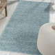 Modern - Traumhaft flauschige Brücken und Teppiche in Shaggy-Qualität – Farbe HELLBLAU – Ansicht 3 Modern - Traumhaft flauschige Brücken und Teppiche in Shaggy-Qualität, in Größe 111 (Brücke 60x90 cm) bis 304 (Teppich rund ø 150 cm), in Farbe HELLBLAU – Farbe HELLBLAU – Ansicht 3
