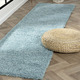 Modern - Traumhaft flauschige Brücken und Teppiche in Shaggy-Qualität – Farbe HELLBLAU – Ansicht 2 Modern - Traumhaft flauschige Brücken und Teppiche in Shaggy-Qualität, in Größe 111 (Brücke 60x90 cm) bis 304 (Teppich rund ø 150 cm), in Farbe HELLBLAU – Farbe HELLBLAU – Ansicht 2