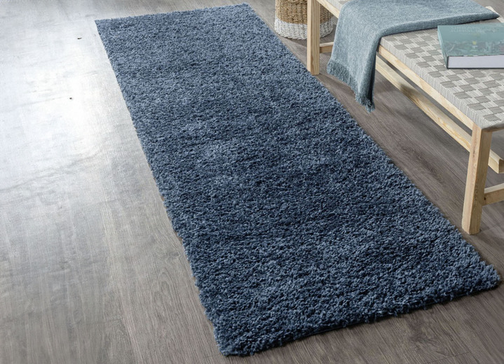 Modern - Traumhaft flauschige Brücken und Teppiche in Shaggy-Qualität Ansicht 27 Modern - Traumhaft flauschige Brücken und Teppiche in Shaggy-Qualität, in Größe 111 (Brücke 60x90 cm) bis 304 (Teppich rund ø 150 cm), in Farbe HELLBLAU Ansicht 27
