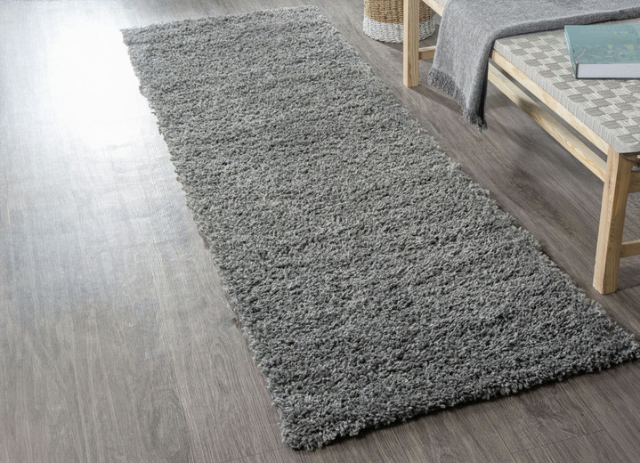 Modern - Traumhaft flauschige Brücken und Teppiche in Shaggy-Qualität Ansicht 44 Modern - Traumhaft flauschige Brücken und Teppiche in Shaggy-Qualität, in Größe 111 (Brücke 60x90 cm) bis 304 (Teppich rund ø 150 cm), in Farbe HELLBLAU Ansicht 44