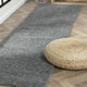 Modern - Traumhaft flauschige Brücken und Teppiche in Shaggy-Qualität – Farbe GRAU – Ansicht 3 Modern - Traumhaft flauschige Brücken und Teppiche in Shaggy-Qualität, in Größe 111 (Brücke 60x90 cm) bis 304 (Teppich rund ø 150 cm), in Farbe HELLBLAU – Farbe GRAU – Ansicht 3