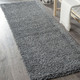 Modern - Traumhaft flauschige Brücken und Teppiche in Shaggy-Qualität – Farbe DUNKELGRAU – Ansicht 4 Modern - Traumhaft flauschige Brücken und Teppiche in Shaggy-Qualität, in Größe 111 (Brücke 60x90 cm) bis 304 (Teppich rund ø 150 cm), in Farbe HELLBLAU – Farbe DUNKELGRAU – Ansicht 4