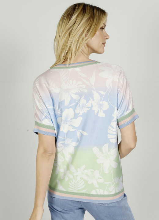 - Pulli in Farbverlauf, in Größe 038 bis 052, in Farbe ROSÉ-HELLBLAU-HELLGRÜN Ansicht 3