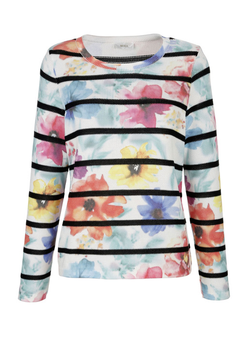 - Pullover mit edlem Floraldruck, in Größe 038 bis 052, in Farbe MULTICOLOR Ansicht 6